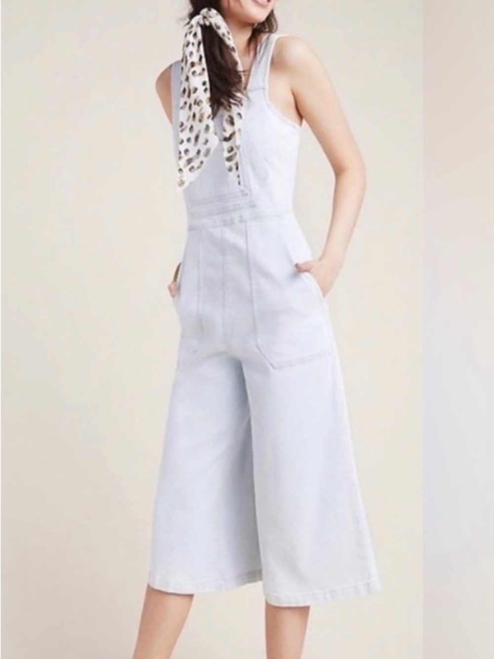 Citizens of Humanity Overall Culottes in Light Denim Wide overalls